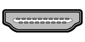 Hdmi konektor port herní konzole